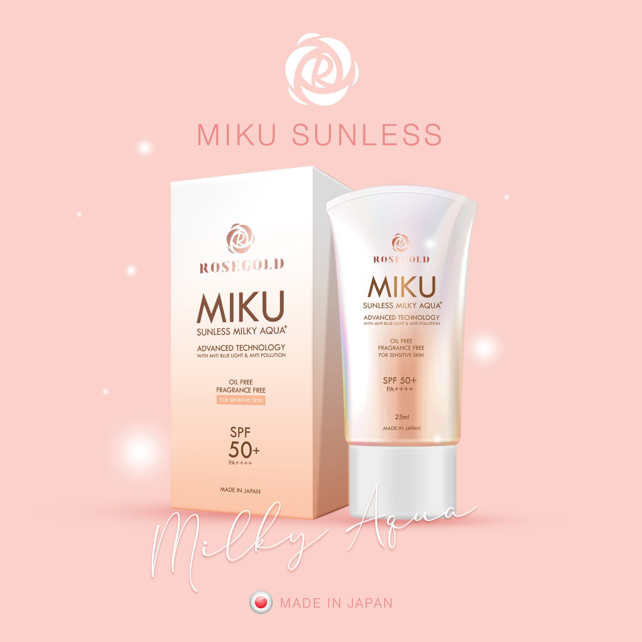 MIKU SUNLESS MILKY AQUA+ SUNSCREEN